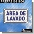 PREFA21081806: ROTULO PREFABRICADO - AREA DE LAVADO