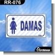 RR-076: ROTULO PREFABRICADO - DAMAS