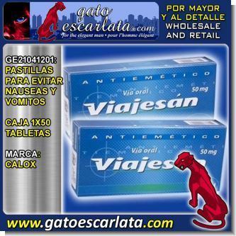 Lee el articulo completo PASTILLAS PARA EVITAR NAUSEAS Y VOMITOS MARCA VIAJESAN CAJA DE 50 TABLETAS