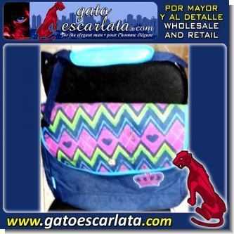 Lee el articulo completo BOLSO GRANDE DE TELA DE COLORES - 0245 - DOCENA AL POR MAYOR