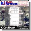 ACRYLIC PLASTIC STRUCTURE FOLDED AND GLUED WITH CUTTING VINYL LETTERING DOUBLE SIDED WITH TEXT LABEL TO IDENTIFY HAZARDOUS WASTE ADVERTISING SIGN FOR INDUSTRIAL FACTORY OF PLASTIC PRODUCTS BRAND RAPIROTULOS DIMENSIONS 31.5X63 INCHES