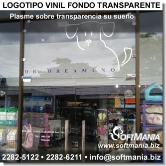 Logotipo vinil fondo transparente