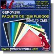 COLORFUL SATIN PAPER - 50 SHEETS PACK