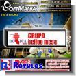 SMRR23091608: Acrylic Led Light Box Double Sided with Text Group Belloc Mesa Advertising Sign for Construction Company brand Softmania Rotulos Dimensions 59.1x15.7 Inches