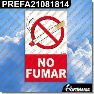 PREFA21081814:    Rotulo Prefabricado - NO FUMAR