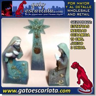 Lee el articulo completo ESTATUAS DE NAVIDAD DE CERAMICA 19 CENTIMETROS JUEGO DE TRES UNIDADES