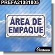PREFA21081805: ROTULO PREFABRICADO - AREA DE EMPAQUE