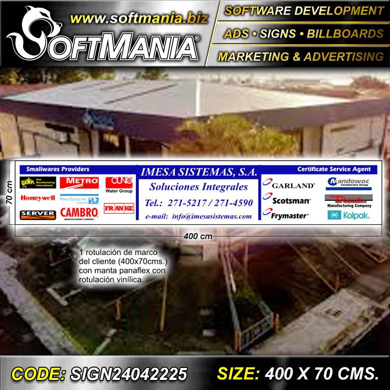 Lee el articulo completo Rotulo Publicitario Lamina de Hierro con Rotulado de Vinil Adhesivo Full Color con Texto Equipos Industriales, Soluciones Integrales para Tienda de Equipo de Computo marca Softmania Ads de Dimensiones 4x0.7 Metros Lee el articulo completo Rotulo Publicitario Lamina de Hierro con Rotulado de Vinil Adhesivo Full Color con Texto Equipos Industriales, Soluciones Integrales para Tienda de Equipo de Computo marca Softmania Ads de Dimensiones 4x0.7 Metros