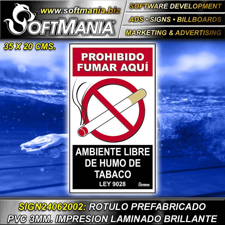 Material Publicitario Prefabricado PVC 3 Milimetros Con Texto Prohibido Material Publicitario Prefabricado PVC 3 Milimetros Con Texto Prohibido