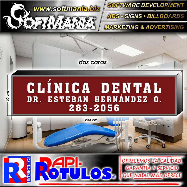 Read full article ACRYLIC LIGHT BOX WITH ALUMINUM FRAME DOUBLE SIDED WITH TEXT DENTAL CLINIC ADVERTISING SIGN FOR DENTAL CLINIC BRAND SOFTMANIA ADVERTISING DIMENSIONS 96.1X23.6 INCHES