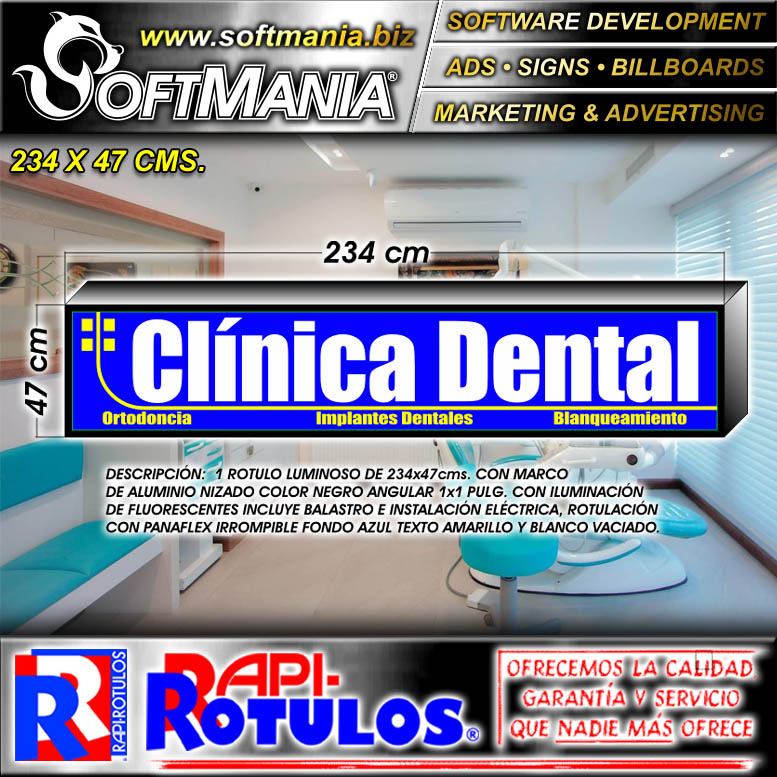 Read full article Translucent Vinyl Canvas Light Box Double Sided with Text Dental Clinic Advertising Sign for Dental Clinic brand Softmania Rotulos Dimensions 92.1x18.5 Inches