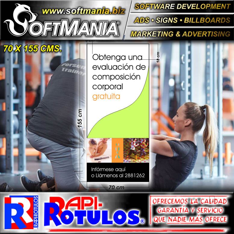 Read full article Cut Vinyl Banner with Metal Holes to Tie with Text Get An Assessment of Your Body Composition Advertising Sign for Physical Therapy Center brand Softmania Rotulos Dimensions 27.6x61 Inches Read full article Cut Vinyl Banner with Metal Holes to Tie with Text Get An Assessment of Your Body Composition Advertising Sign for Physical Therapy Center brand Softmania Rotulos Dimensions 27.6x61 Inches