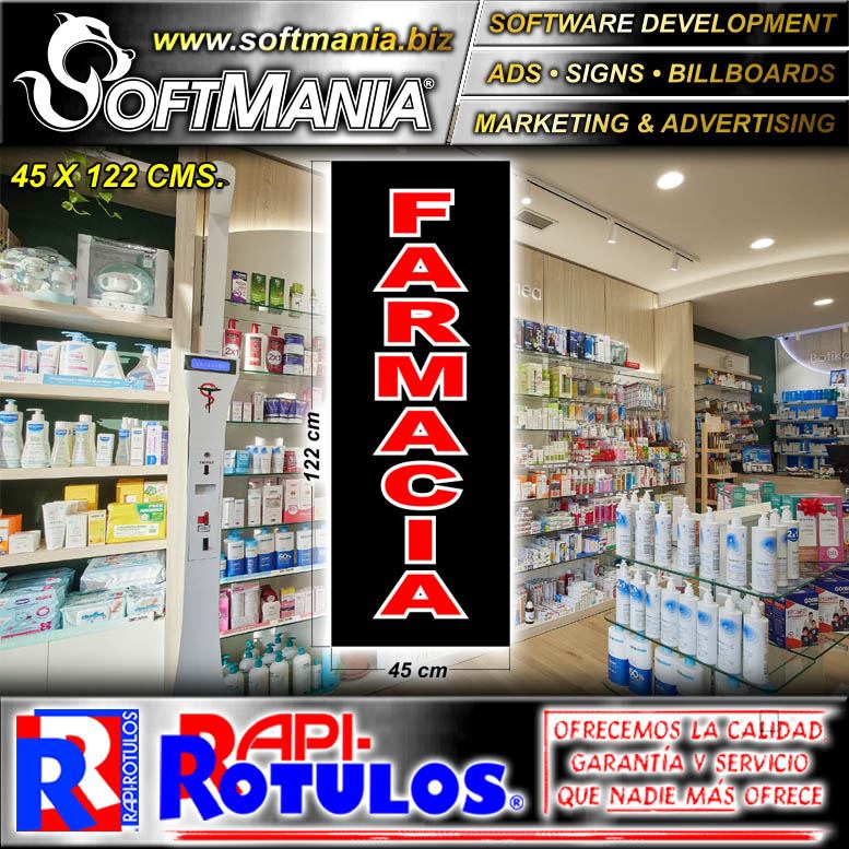 Read full article Pvc Plastic 3 Millimeters with Cut Vinyl Lettering with Text Drugstore Advertising Sign for Pharmacy brand Softmania Rotulos Dimensions 17.7x48 Inches