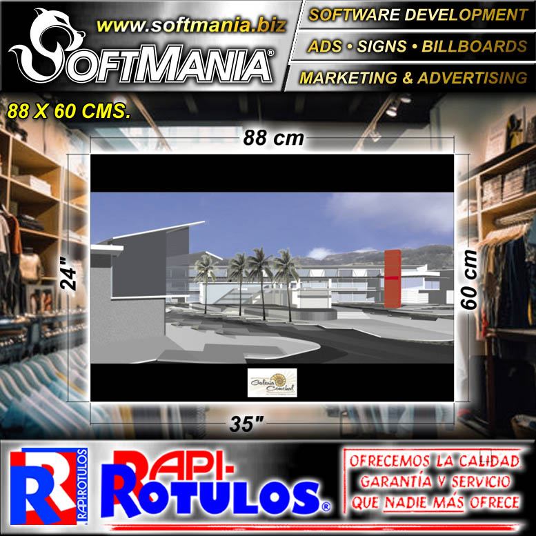 Lee el articulo completo Rotulo Publicitario Lamina de Hierro con Rotulado de Vinil Adhesivo Full Color con Texto Perspectiva de Proyecto de Construccion para Bienes Raices marca Softmania Advertising de Dimensiones 88x60 Centimetros Lee el articulo completo Rotulo Publicitario Lamina de Hierro con Rotulado de Vinil Adhesivo Full Color con Texto Perspectiva de Proyecto de Construccion para Bienes Raices marca Softmania Advertising de Dimensiones 88x60 Centimetros