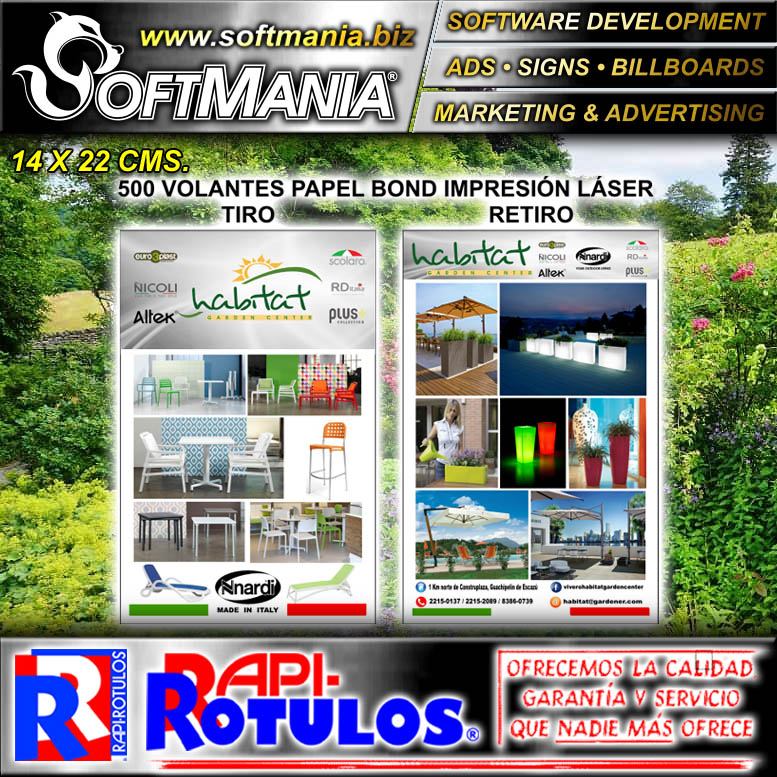 Read full article Promotional Flyer Laser Printing with Uv Lamination on Coated Paper Double Sided with Text Habitat, Garden Center Commercial Stationery for Flower Shop brand Softmania Advertising Dimensions 5.5x8.7 Inches