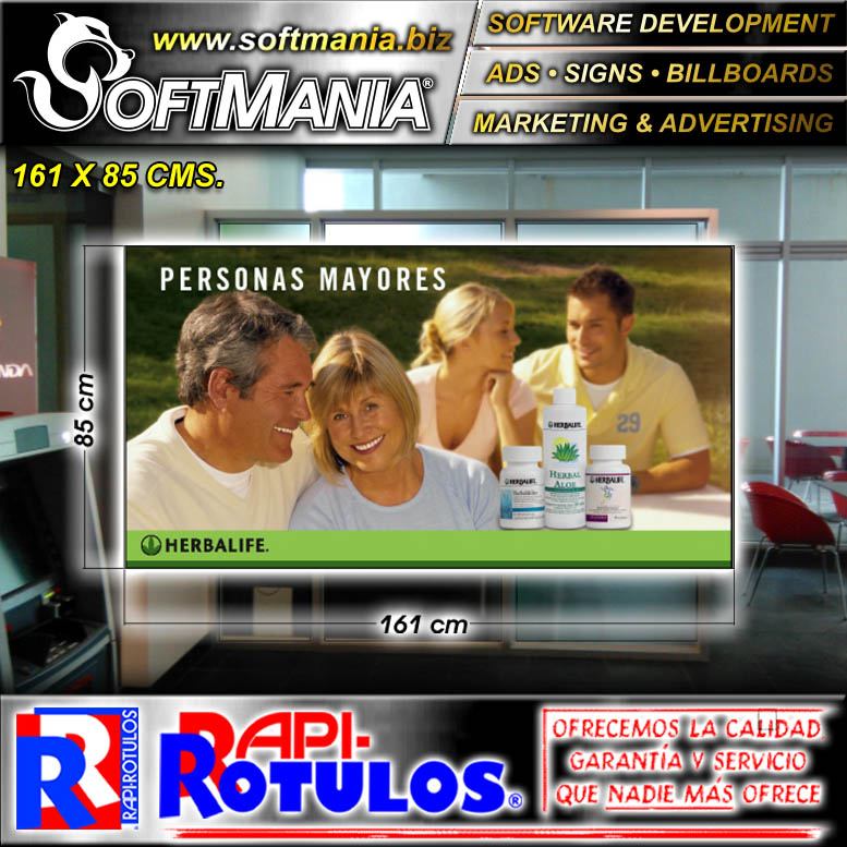 Lee el articulo completo Rotulo Publicitario PVC 3 Milimetros con Rotulacion Full Color con Texto Personas Mayores para Fabrica de Alimentos marca Softmania Advertising de Dimensiones 1.6x0.9 Metros Lee el articulo completo Rotulo Publicitario PVC 3 Milimetros con Rotulacion Full Color con Texto Personas Mayores para Fabrica de Alimentos marca Softmania Advertising de Dimensiones 1.6x0.9 Metros