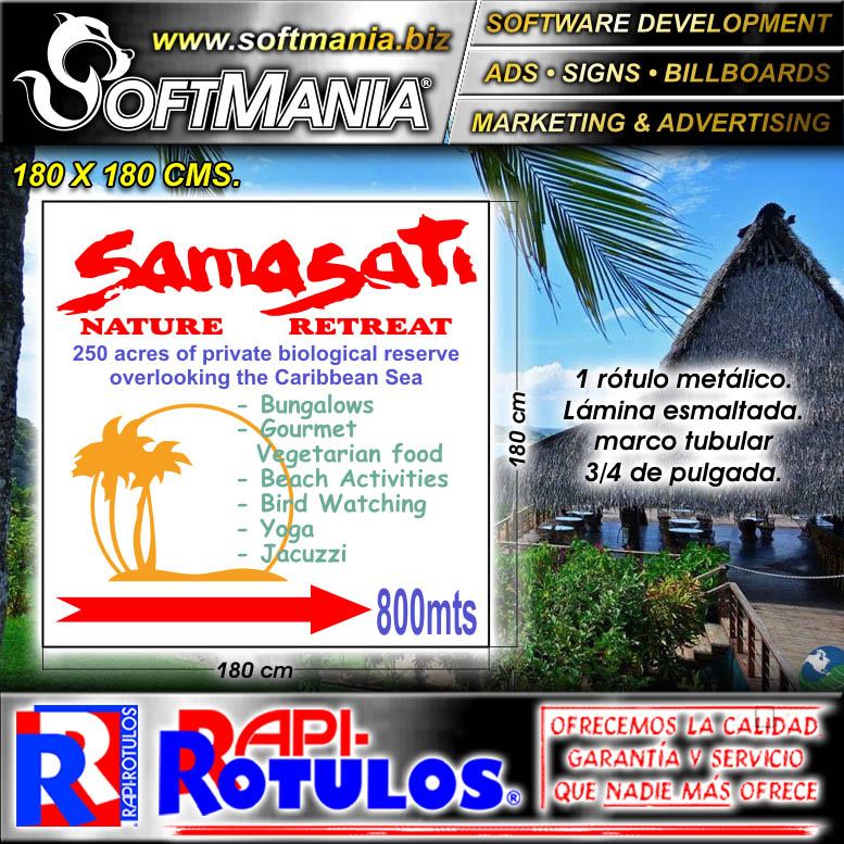 Read full article Iron Sheet with Full Color Adhesive Vinyl Labeling with Text Samasati Nature Retreat Advertising Material for Spa Salon brand Softmania Ads Dimensions 70.9x70.9 Inches Read full article Iron Sheet with Full Color Adhesive Vinyl Labeling with Text Samasati Nature Retreat Advertising Material for Spa Salon brand Softmania Ads Dimensions 70.9x70.9 Inches